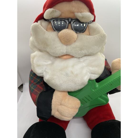 Vintage Musical Santa Claus Plush Stuffed Animal Toy TL Toys 1993 - Picture 4 of 7